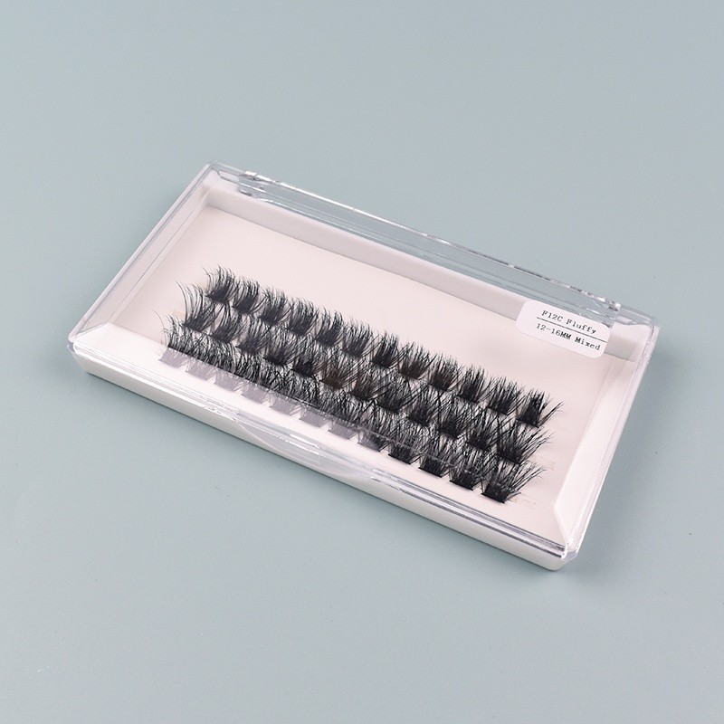 Cluster Eyelash Extension Supplier - 8-16mm DIY Cluster Eyelash Extension Pre Cut Segmented Eyelash Extension Faux