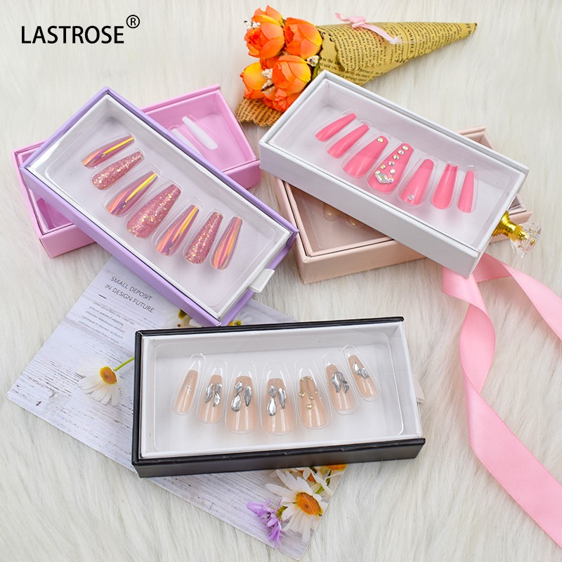 Long Artificial False Nails Manufacturer - New Style Long Artificial False Nails Press on Luxury False Nails Private Logo
