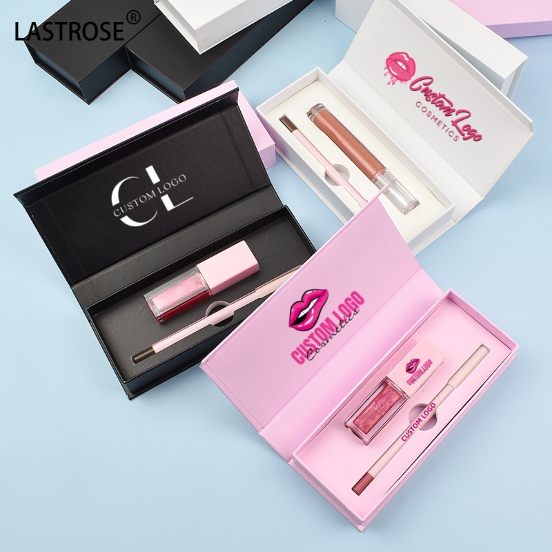 Lip Combo Set Factory - Vegan Gift 2 in 1 Matte Liquid Lipstick Lipliner Pencil Kits Long Lasting