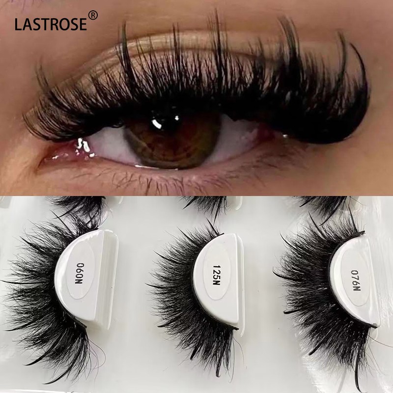 Mink Fur Eyelash Manufacturer - 3D Full Volume Wispy Mink Fur Eyelash Handmade with Look-Like Extensions Free