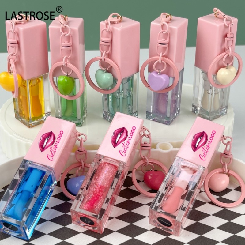 Lip Gloss Manufacturer - Wholesale Make Your Own Logo Hydrating and Plumping Lip Gloss with Keychain