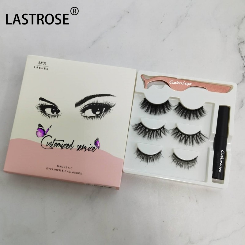 Magnetic Eyelash Kit Supplier - Wholesale Silk Magnetic 5 Pairs Eyelash Kit OEM Wholesale Eyelash Vendor Private Label