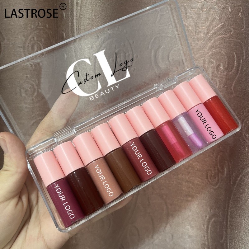 Mini Lip Makeup Set Factory - Wholesale Private Label 10 in 1 Mini Lip Makeup Set Matte Glossy Mini Glitter Shine