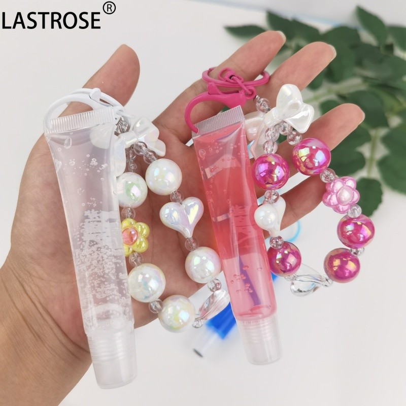 Lip Plump Oil Supplier - Vegan Plumping Lip Oil Fruit Private Label Lip Oil With Pompom Hydrating