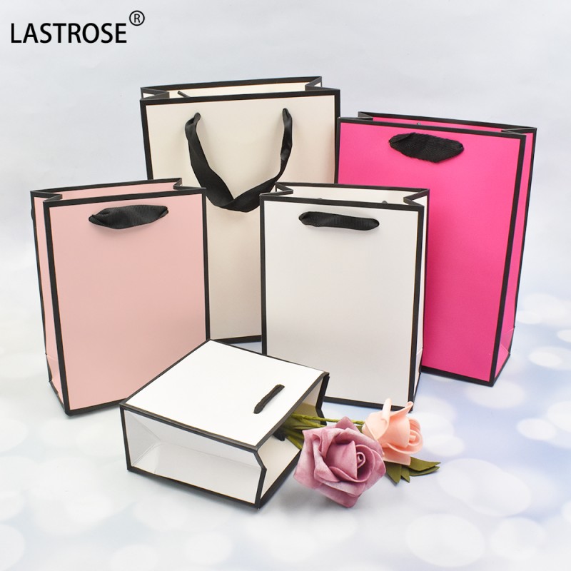 Gift Paper Bag Manufacturer - Factory Price Baby Pink Gift Paper Bag Private Label Luxury Paper Bags Wholesale