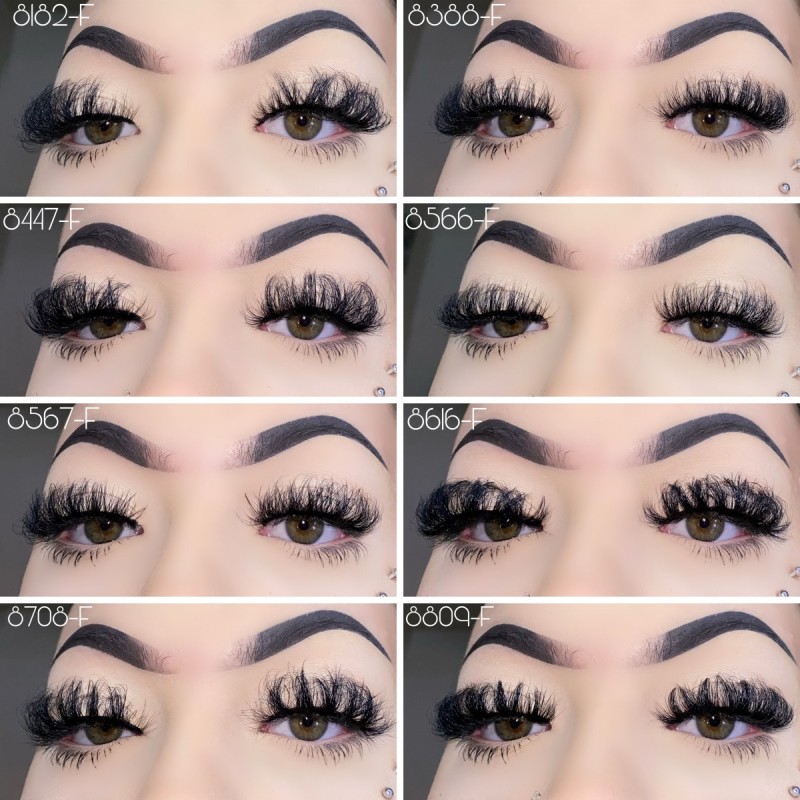 Russian Curl Eyelashes Supplier - Latest Model 25MM Russian Curl Mink Eyelashes Self-Adhesive Long Strip