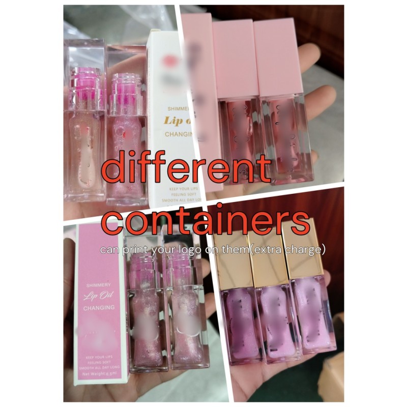 Lip Glow Oil Factory - Hot Selling Private Label Long-lasting Glitter Lip Gloss Oil Vegan Shimmer