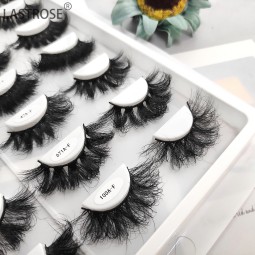 Russian Curl Eyelashes Supplier - Latest Model 25MM Russian Curl Mink Eyelashes Self-Adhesive Long Strip