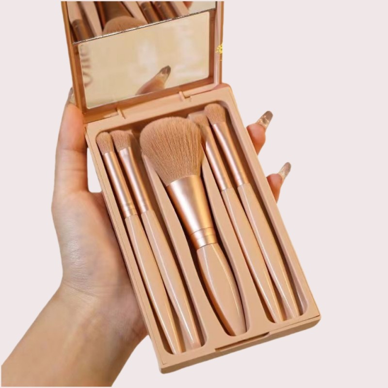 Mini Makeup Brushes Kit Supplier - Wholesale Factory Price 5pcs Mini Makeup Brushes Kit Vegan Synthetic Cosmetic Tools