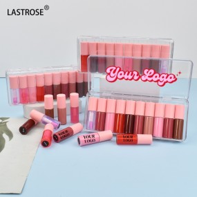 Mini Lip Gloss Kit Factory - Private Label Mini Lip Gloss Kit 10pcs Mini Waterproof Hydrating Organic Matte Liquid