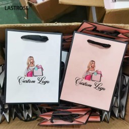 Retail Packaging Bag Supplier - Private Label Printed Clothes Store Retail Packaging Gift Carry Bags Boutique Shopping