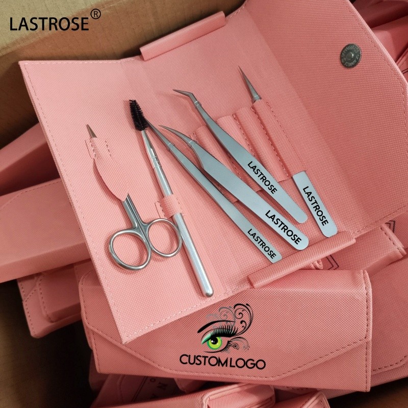 Silver Cluster Eyelash Tools Set Supplier - High Quality Private Label 6 in 1 Silver Cluster Eyelash Tools Set Stainless Steel