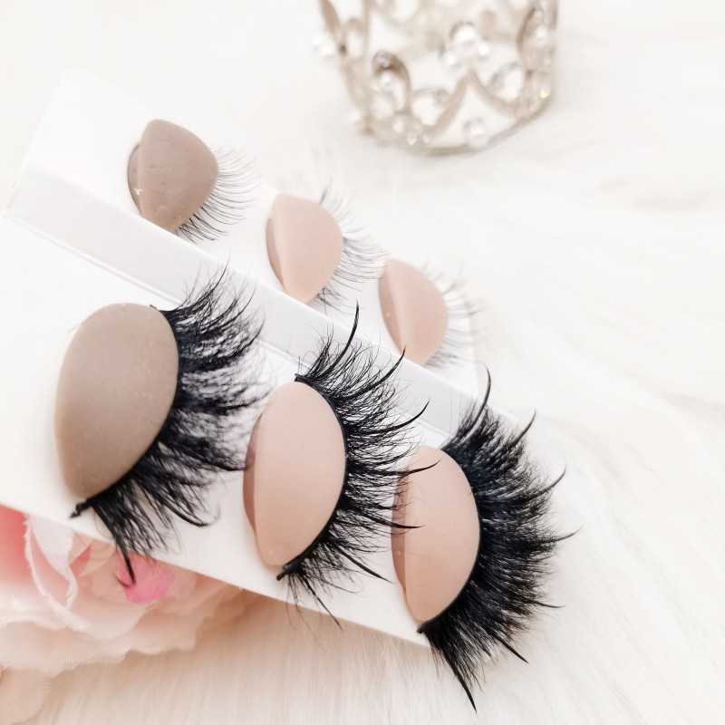 Mink Fur Eyelash Manufacturer - 3D Full Volume Wispy Mink Fur Eyelash Handmade with Look-Like Extensions Free