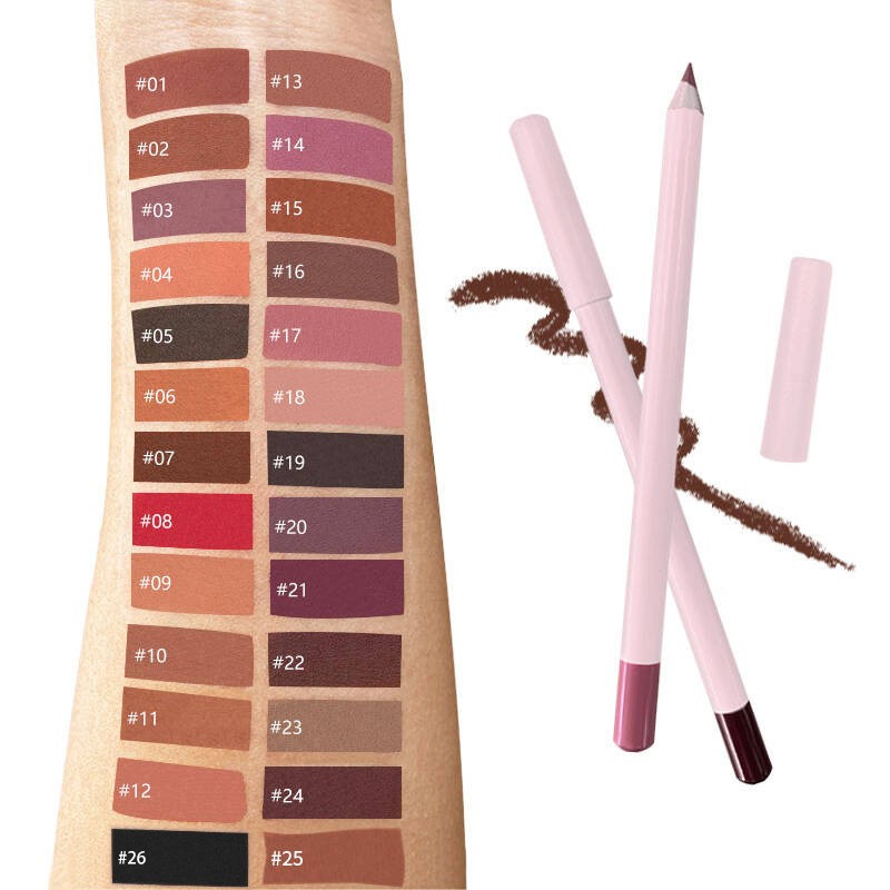 Lip Gloss Kit Manufacturer - Private Label 2 in 1 Lipgloss and Lip Liner Box Set High Pigmented Makeup