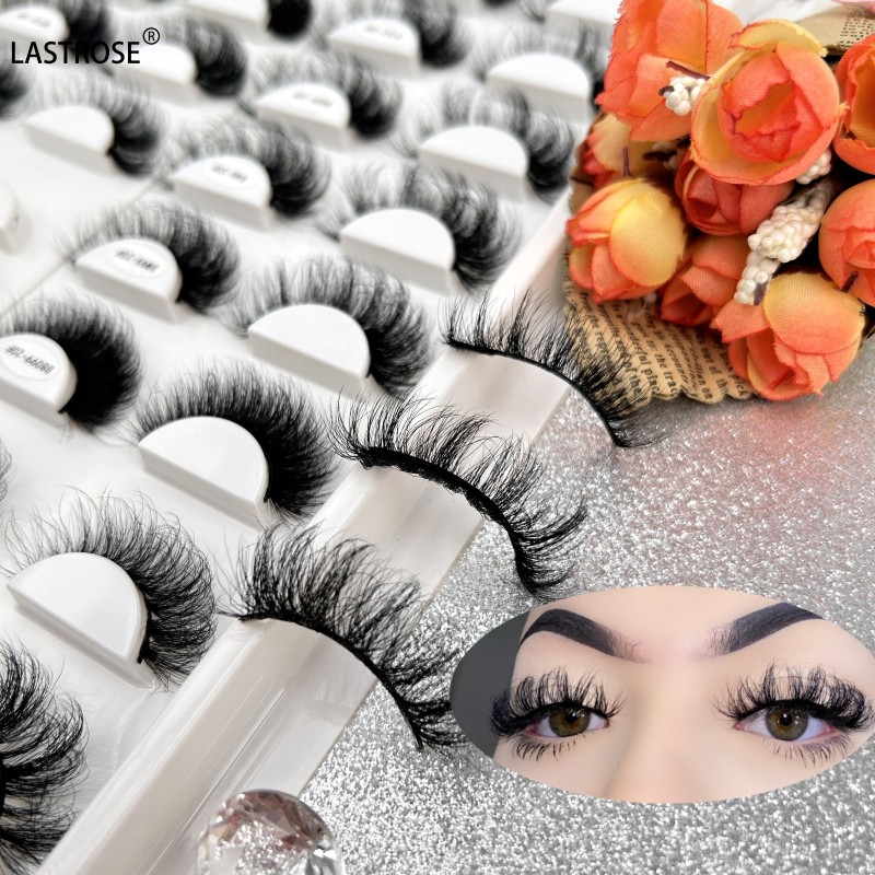 Pink Tray Eyelash Supplier - Wholesale 15mm 20mm Fluffy Natural Russian Curl Pink Tray Faux Mink Eyelash Private Label