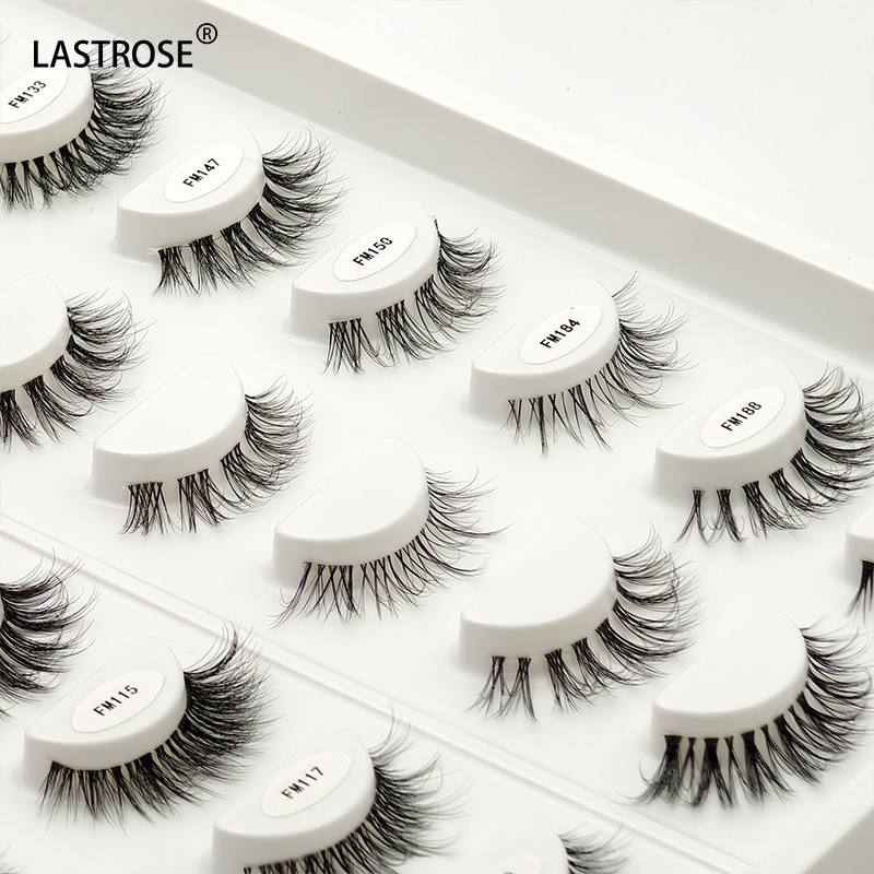 Synthetic Eyelashes Factory - Eyelash Supplier Wholesale New Wispy Synthetic Eyelashes High Quality Clear Band Lashes