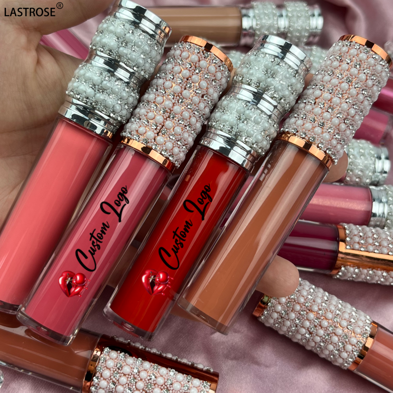 Liquid Lipstick Supplier - Diamond Shimmer Vegan Glossy Clear Nude Pink Lip Gloss Velvet LongLasting