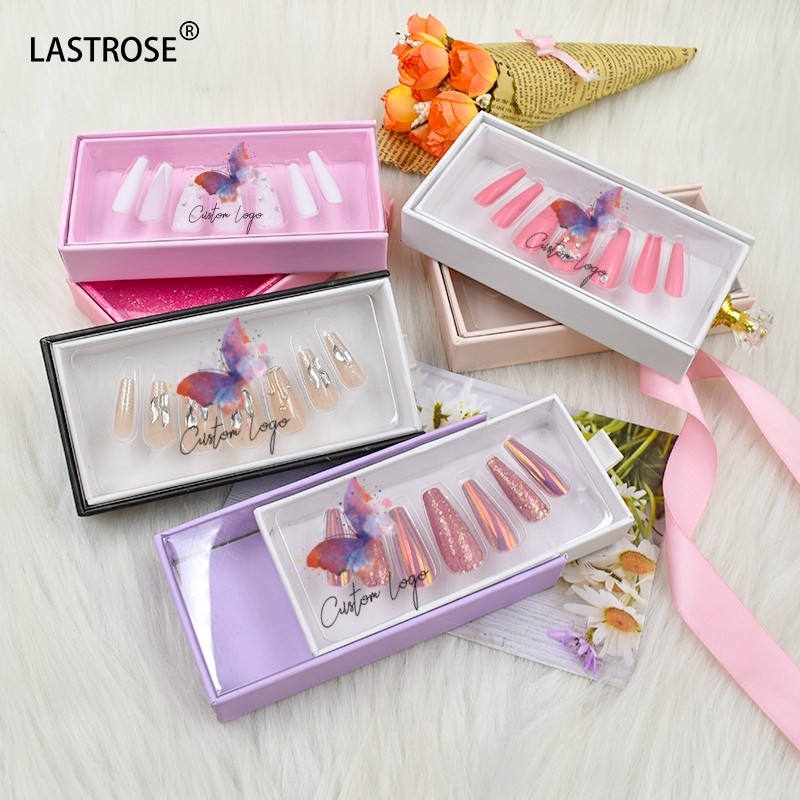 Sliding Press on Nail Box Factory - New Sliding Press on Nail Packaging Box Nail Box Packaging Private Label Drawer Box