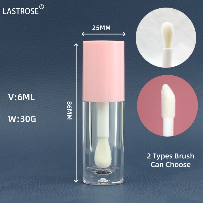Empty Lipgloss Tubes Supplier - Hot Selling Popular Silver Empty Luxury Lipgloss Tubes Private Label Big Brush Wand Lipgloss