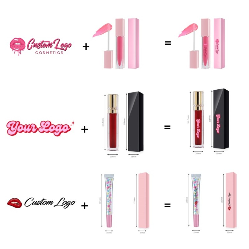 Cosmetics Lip Makeup Gift Factory - Private Label Cosmetics Lip Makeup Gift Organic Nude Lipgloss Vegan Shiny