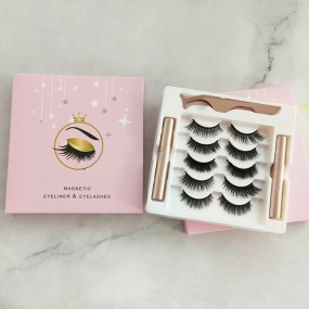 Magnetic Eyelash Kit Supplier - Wholesale Silk Magnetic 5 Pairs Eyelash Kit OEM Wholesale Eyelash Vendor Private Label