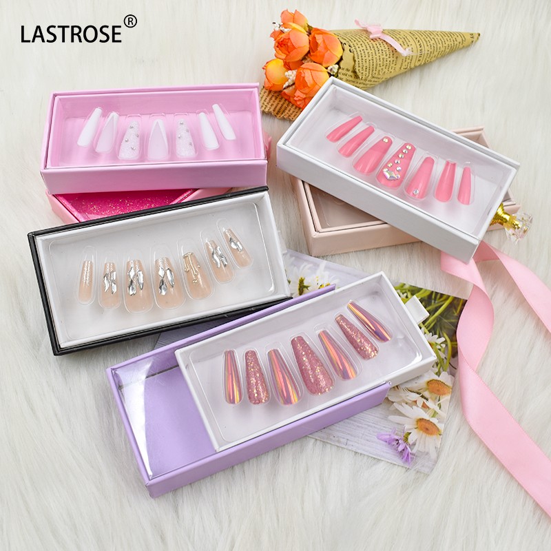 Long Artificial False Nails Manufacturer - New Style Long Artificial False Nails Press on Luxury False Nails Private Logo