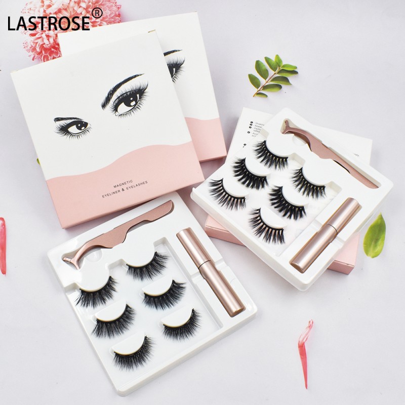 Magnetic Eyelash Kit Factory - Wholesale Private Label Natural Magnetic Eyelashes Set Eyeliner and Magnetic Lashes 3d