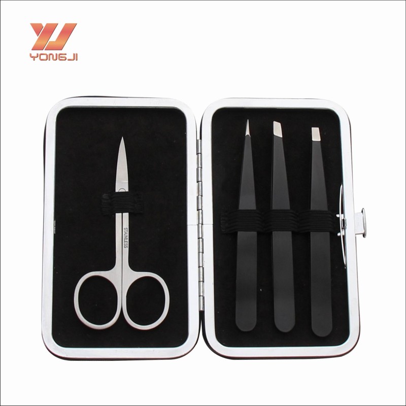 Eyebrow Tweezer Set Factory - Professional Factory Eyebrow Tweezer Scissors Set Beauty Tool Tweezers Eyebrow Set