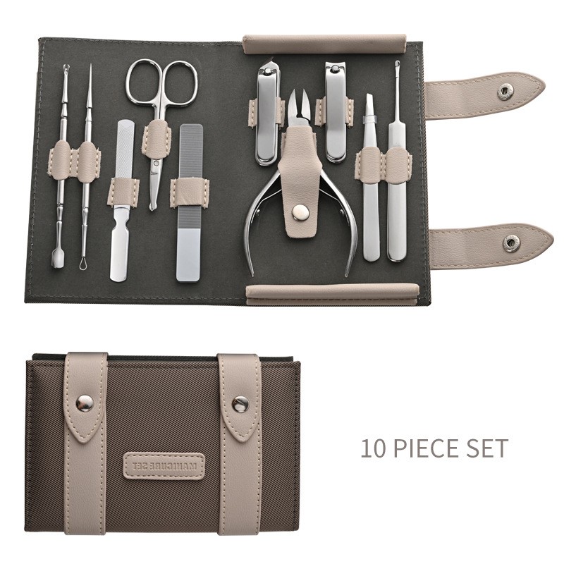 Manicure Set Factory - Best Quality 10 Pcs Manicure Cutters Nail Clipper Set Stainless Steel Beauty