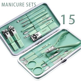 Manicure Set Factory - Factory Direct Price 18 Pieces Nail Clippers Pedicure Kit Beauty Set