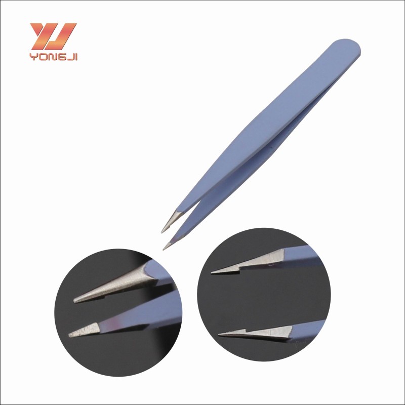 Eyebrow Tweezers Manufacturer - Factory Direct Sales Blue Professional Beauty Makeup Tool Tweezers