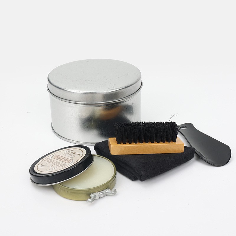Shoe Care Set Factory - Hot Sale Hotel Shoe Polish Tool Wooden Brush 5 Pcs Shoe Care Kits Daily Shoe Care Set