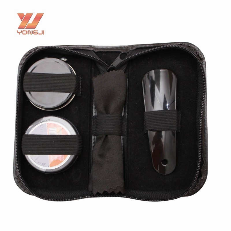 Shoe Shine Kit Manufacturer - Factory Direct Sales Men's Shoes Care Tools Blue Travel Leather Shoe Shine Kit
