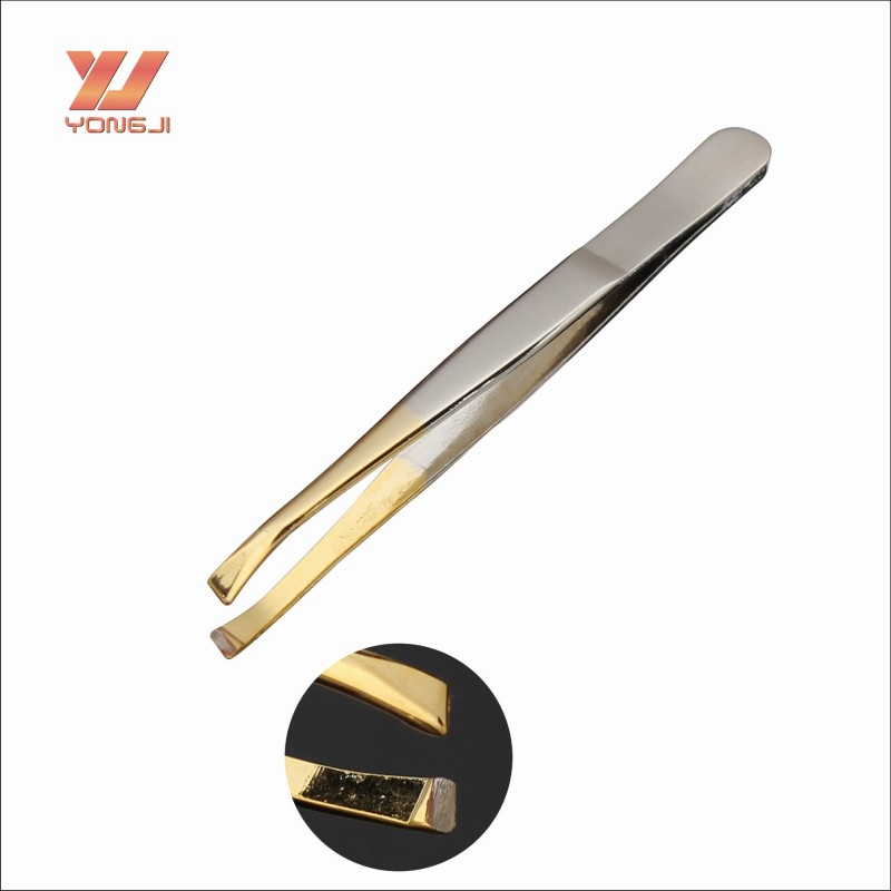 Eyebrow Tweezers Manufacturer - Factory Direct Selling Gold Tweezers Eyebrow Beauty Makeup Tool