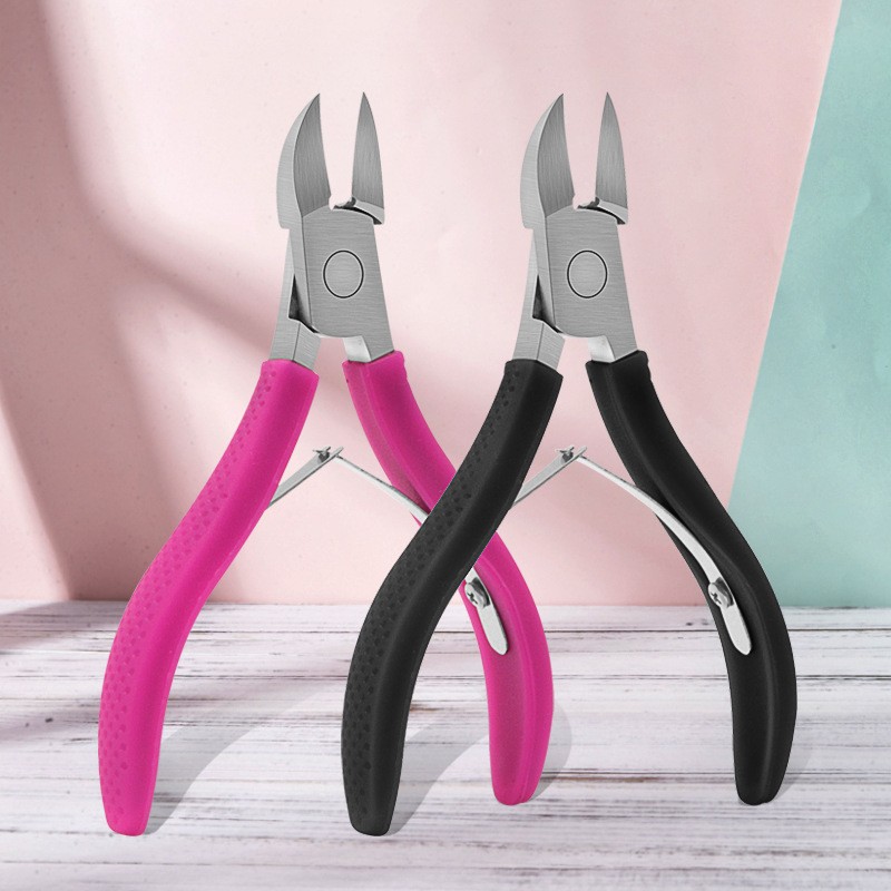 Cuticle Nippers Manufacturer - Factory Made Black Stainless Steel Nail Nippers Cuticle Nippers