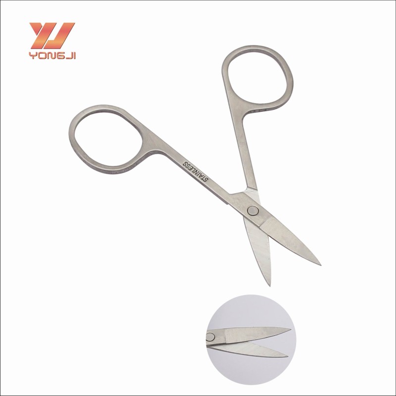 Eyebrow Scissors Factory - Chinese Factory Silver Stainless Steel Eyebrow Trimming Scissors