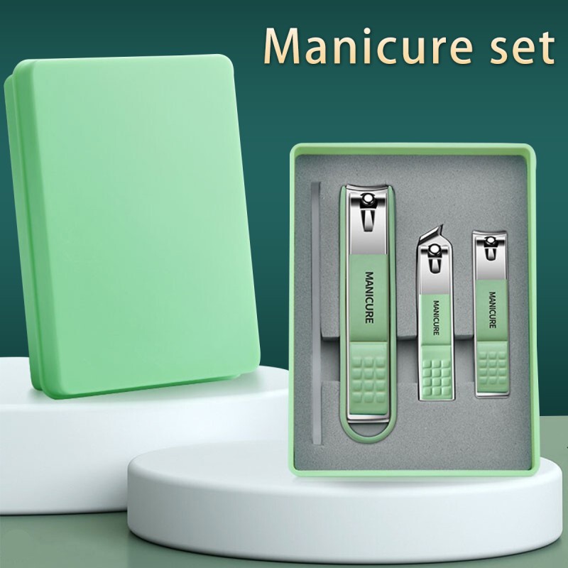 Nail Clipper Set Manufacturer - High Quality 4 Piece Stainless Steel Nail Clipper Set Manicure Tool