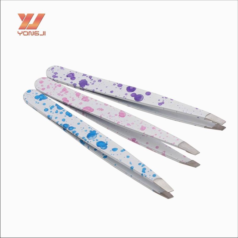 Eyebrow Tweezer Supplier - Hot Sale Private Label White Pink Eyebrow Tweezer Beauty Tool