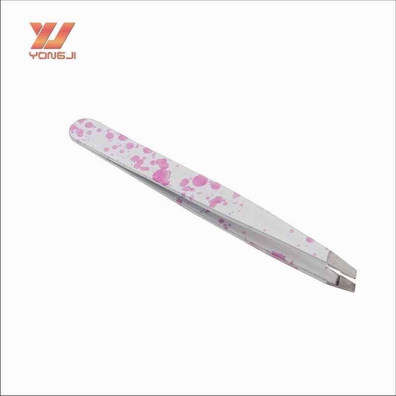 Eyebrow Tweezer Supplier - Hot Sale Private Label White Pink Eyebrow Tweezer Beauty Tool