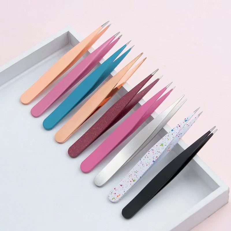 Eyebrow Tweezers Manufacturer - Factory Direct Sales Blue Professional Beauty Makeup Tool Tweezers