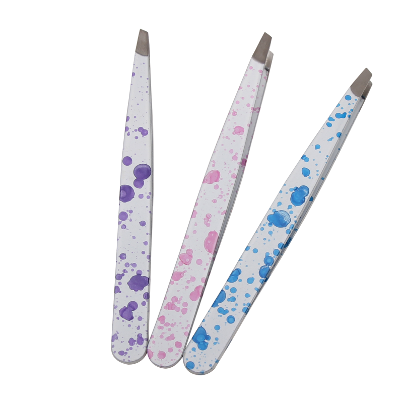 Eyebrow Tweezer Supplier - Hot Sale Private Label White Pink Eyebrow Tweezer Beauty Tool