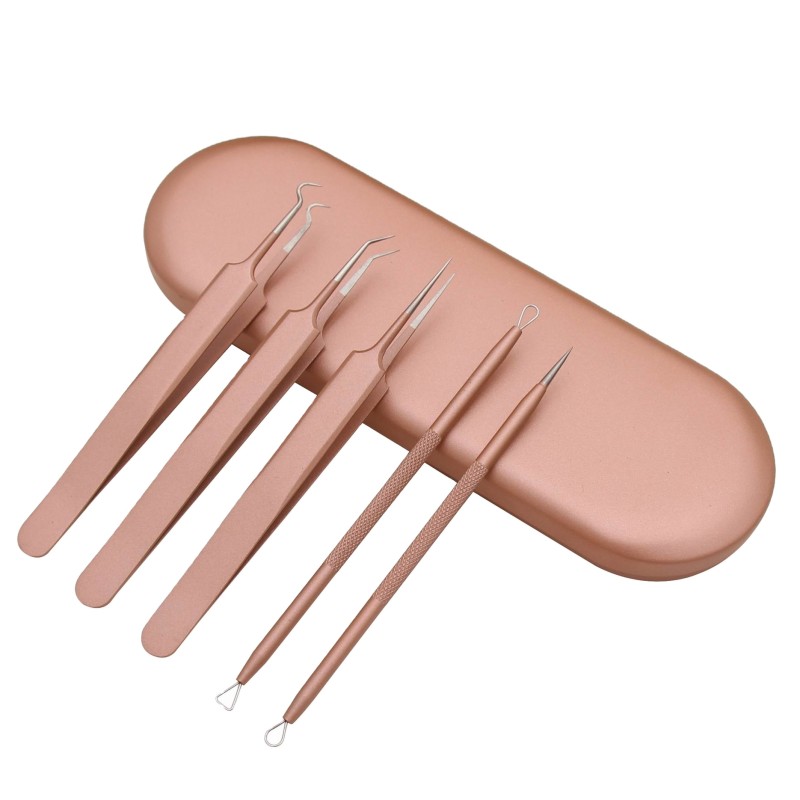 Pimple Remover Supplier - High Quality Rose Gold Blackhead Pin Beauty Tool Pimple Remover with Factory Price