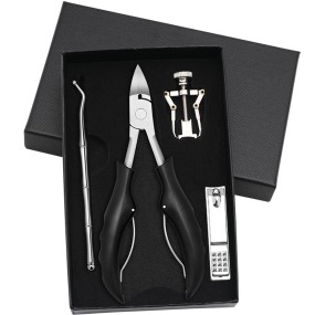 Cuticle Nipper Supplier - Factory Hot Sale Stainless Steel Black Sharp Cuticle Nipper Manicure Tool
