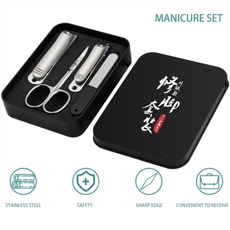 Nail Clipper Set Manufacturer - Original Factory Custom Logo Toe Nail Cutter Manicure Tool Travel Nail Clipper Set