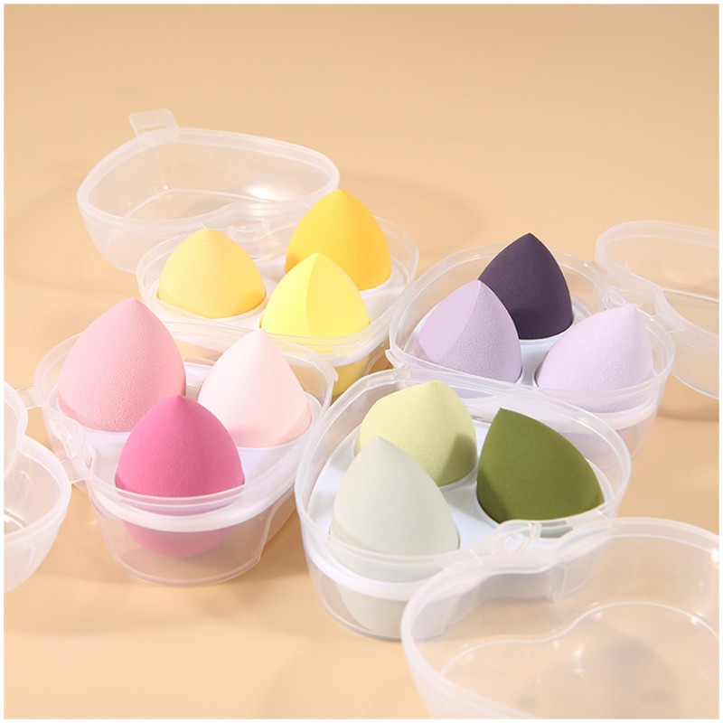 Makeup Sponge Supplier - Factory Cheap Price Colorful 3 Pcs Makeup Sponge Boxes Professional