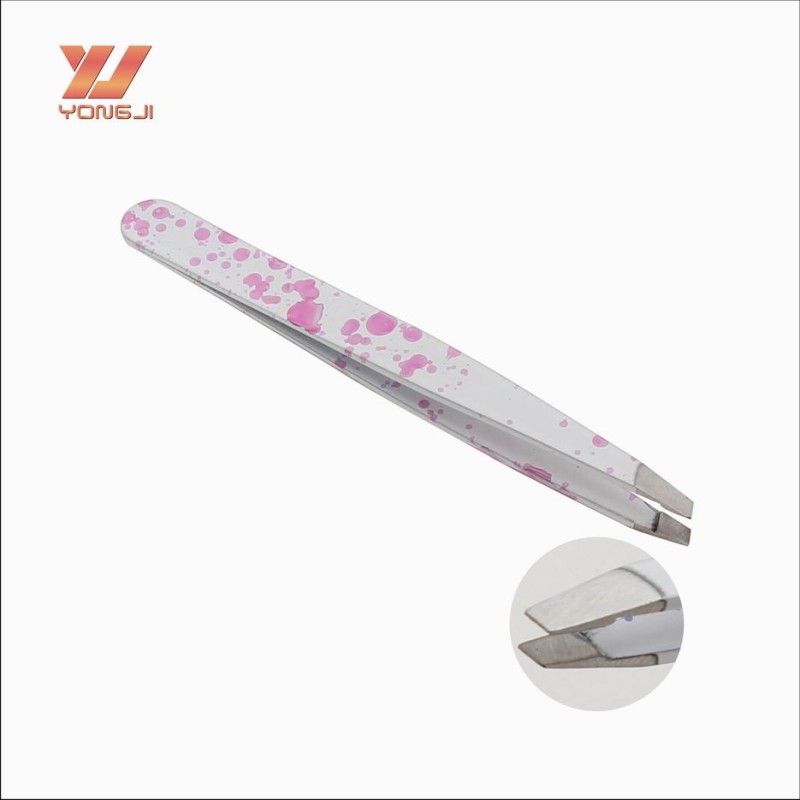 Eyebrow Tweezer Supplier - Hot Sale Private Label White Pink Eyebrow Tweezer Beauty Tool