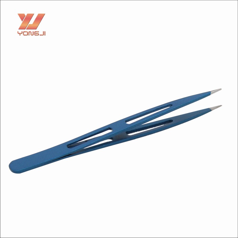 Eyebrow Tweezers Manufacturer - Good Quality Slant Tip Stainless Steel Eyebrow Tweezers Wholesale