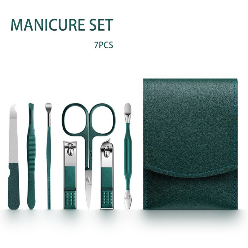 Nail Clipper Set Manufacturer - Chinese Factory Stainless Steel 7 Piece Nail Clipper Set Beauty Tool