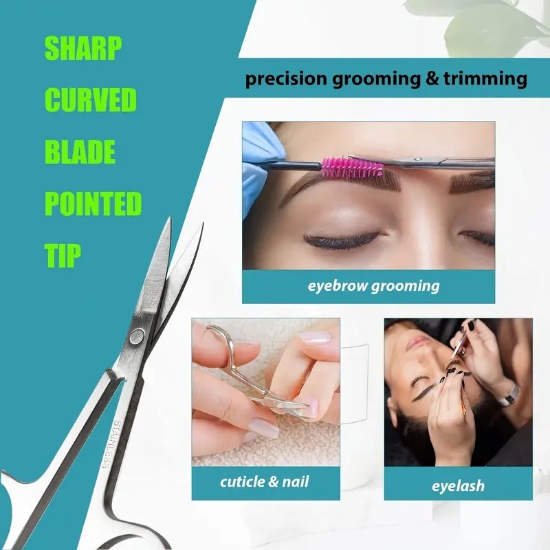Manicure Scissors Factory - Chinese Factory Custom Stainless Steel Eyebrow Scissors Beauty Tool Manicure Scissors