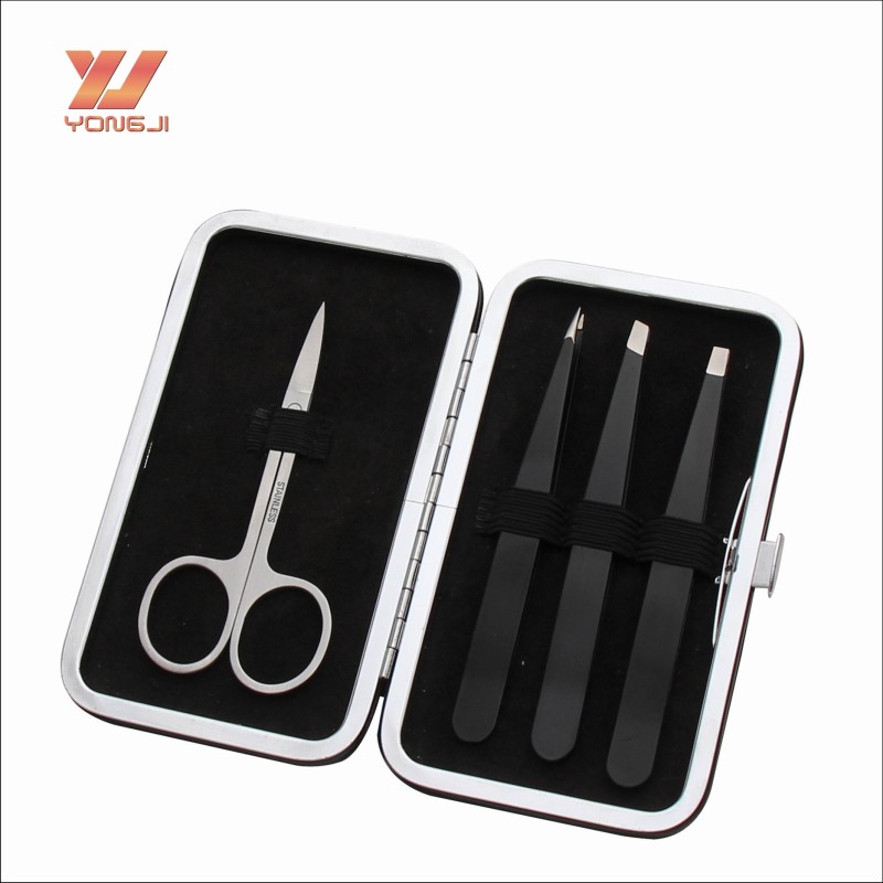 Eyebrow Tweezer Set Factory - Professional Factory Eyebrow Tweezer Scissors Set Beauty Tool Tweezers Eyebrow Set